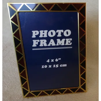 Digitální fotorámeček Rámeček MATY 08, alu 10 x 15 cm, zlatý s potiskem