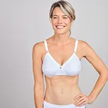 Měkká bavlněná podprsenka bílá M