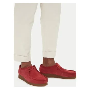 Dámská obuv Clarks Polobotky Wallabee  26180921 Červená 44_5