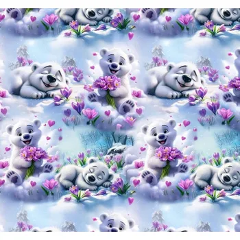 Úplet - Medvídci a květiny