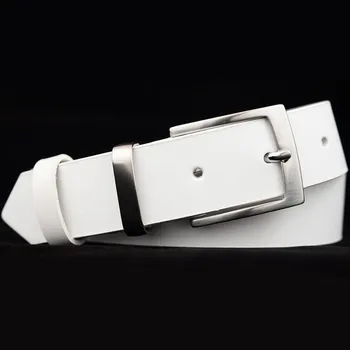 Opasek Dámský kožený pásek bílý (KDP96)