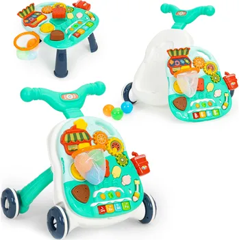 Dětské chodítko Interaktivní chodítko 2v1 - modré