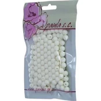 Dětské navlékací korálky Korálky 8mm krémpové matné plastové 50 g