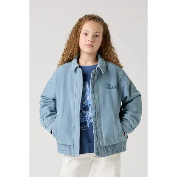 Chlapecká bunda Dětská riflová bunda Levi's RETRO DENIM TRUCKER modrá barva, 4EM275 55X, vel. 140