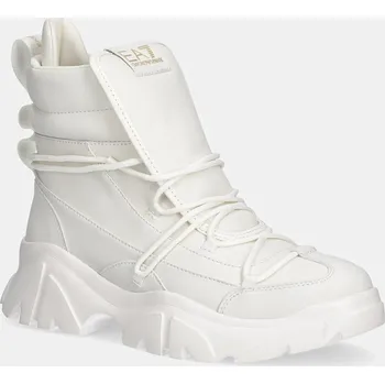 Dámské tenisky Boty EA7 Emporio Armani dámské, béžová barva, na platformě, AF18611.7X000335 01X, EUR 38 2/3