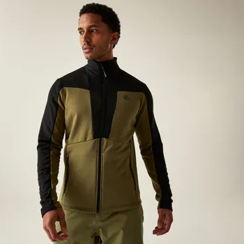 Pánská mikina Pánská funkční mikina Dare2b SUBSTRATUM IV černá/zelená XXL