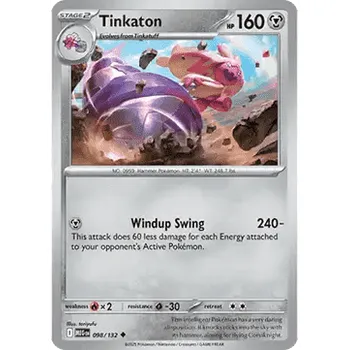 Volný čas Pokémon MEG 098/132 Tinkaton - Mega Evolution Stav: Near Mint, Verze: NORMAL