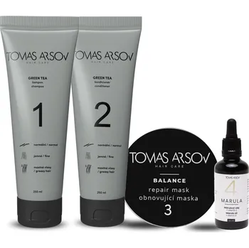 Kosmetická sada Tomas Arsov GREEN TEA pro jemné a mastící se vlasy