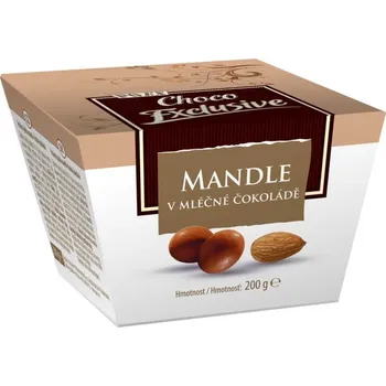 Sušená potravina POEX a.s. Mandle v mléčné čokoládě 200 g