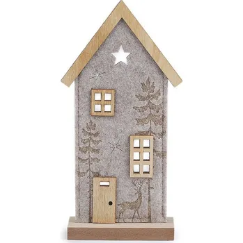 Filcový domeček - 1 šedobéžová