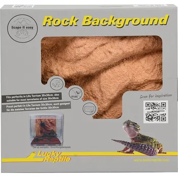 Teraristika Lucky Reptile zadní stěna Rock Background Outback Red 28x28 cm