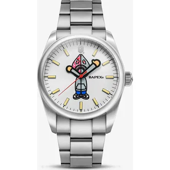 Hodinky Hodinky A BATHING APE Type 7 Bapex Shark Seijin Silver Universal