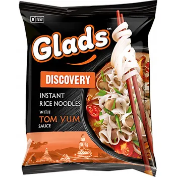 Glads Discovery Instantní nudle 65 g - Tom Yum pikantní omáčka