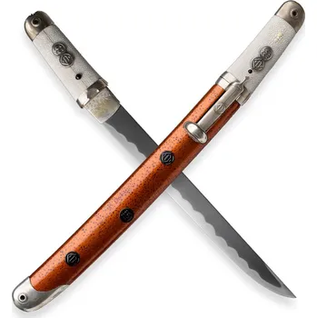 Replika zbraně Japan Swords Luxusní replika Aikuchi tantō Kurogane no Yume, ocel Tamahagane