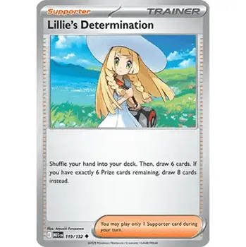 Karetní hra Pokémon MEG 119/132 Lillie's Determination - Mega Evolution Stav: Near Mint, Verze: NORMAL