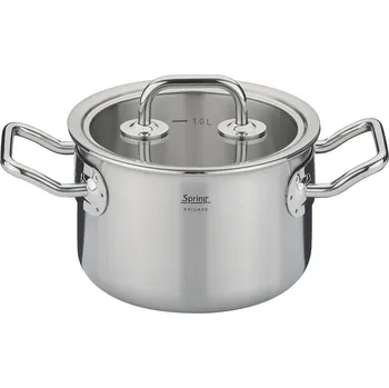 Spring Hrnec se skleněnou poklicí Brigade Basic, 14 cm