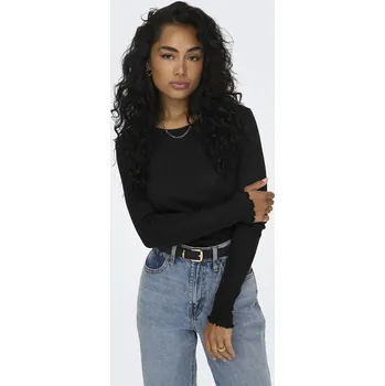 Dámské tričko Only dámské triko dlouhý rukáv Carlotta černé Velikost: M