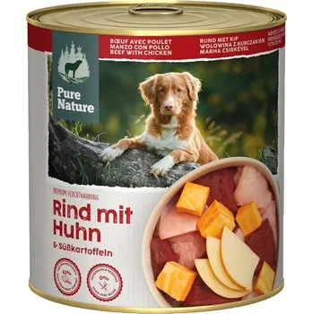 Krmivo pro psa Pure Nature Dog Adult konzerva Hovězí s kuřetem 800g