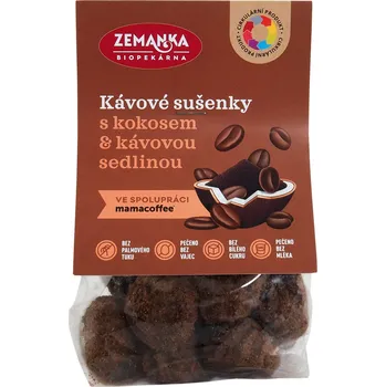 Zemanka Sušenky kávové s kokosem a kávovou sedlinou (100 g)