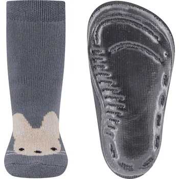 Ewers Stoppersocken SoftStep Hase stahlgrau 25-26