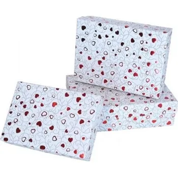 Dárková krabička Dárková krabička s motivem srdíček sada 3ks
