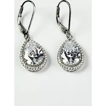 Náušnice Lena Silver - stříbrné náušnice se zirkony