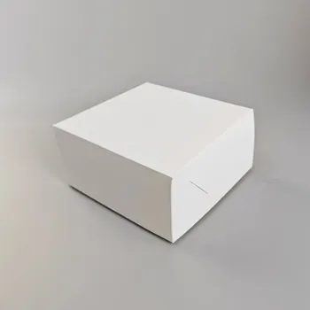 Krabice na pečivo Cake star dortová krabice JOY bílá nepromastitelná 14x14x9cm