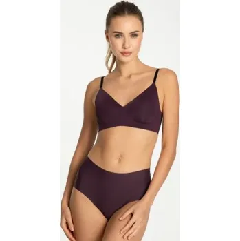 Kalhotky Kalhotky Julimex Dark Plum - vyšší pas Tmavě fialová S