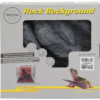 Teraristika Lucky Reptile zadní stěna Rock Background Basalt Grey 28x28 cm