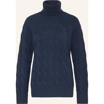 Dámský svetr Tommy Hilfiger Dámský Svetr S Rolákem, tmavě modrá, 44