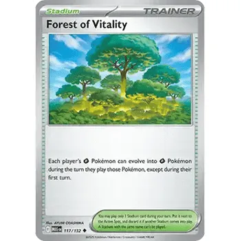 Karetní hra Pokémon MEG 117/132 Forest of Vitality - Mega Evolution Stav: Near Mint, Verze: NORMAL
