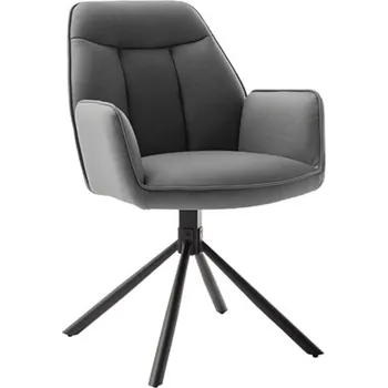 Jídelní židle Jídelní otočná židle RAFAELA S s područkami, antracitová