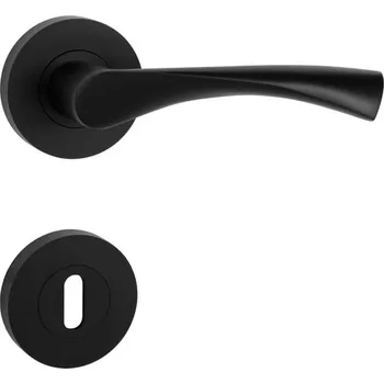 Dveřní kování MP KOVANI Kování MP Spirit-R (černá) Provedení: BB (klika/klika, dózický klíč)