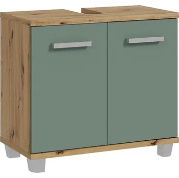 Koupelnový nábytek Koupelnová skříňka VENOM zelená/dub artisan