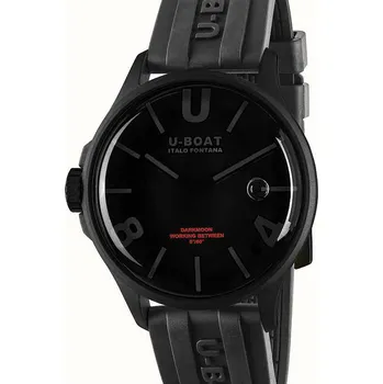Hodinky U-Boat 9545 Darkmoon Black PVD Mens Watch 40mm 5ATM