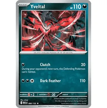 Sběratelská karetní hra Pokémon MEG 088/132 Yveltal - Mega Evolution Stav: Near Mint, Verze: HOLO