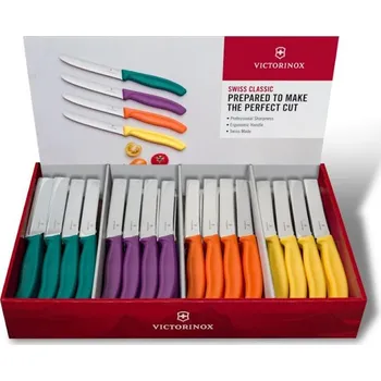 Kuchyňský nůž Victorinox - Sada kuchyňských nožů na zeleninu SWISS CLASSIC 80 ks pestrobarevná