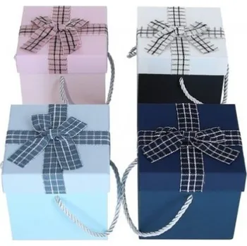 Dárková krabička Dárková krabička mix barev 13cm/13cm/13cm