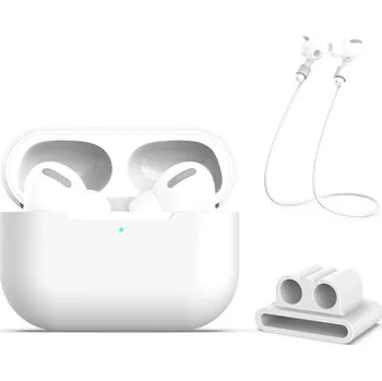 Sluchátka VSECHNONAMOBIL 123052 VSECHNONAMOBIL 3v1 Sada pro ochranu sluchátek Apple AirPods Pro 3 bílá
