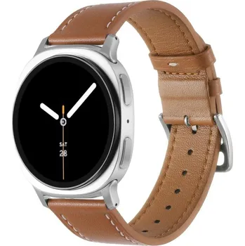 Ostatní příslušenství k chytrým hodinkám VSECHNONAMOBIL 124052 LEATHER Kožený řemínek pro Samsung Galaxy Watch8 / Watch8 Classic světle hnědý