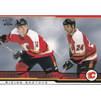 Karetní hra insert karta IGINLA/WIEMER 01-02 Pacific Riding Shotgun číslo 405