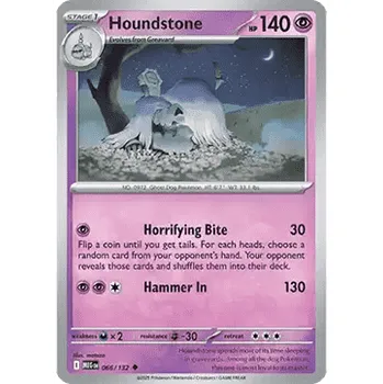 Sběratelská karetní hra Pokémon MEG 066/132 Houndstone - Mega Evolution Stav: Near Mint, Verze: NORMAL