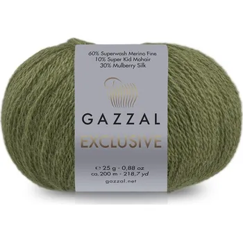 Příze Příze Exclusive Gazzal 9932 cedrová zelená