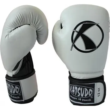 Boxerské rukavice Katsudo box rukavice Punch, bílé