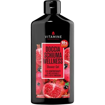 Sprchový gel ERBORISTICA Vitamine Wellness sprchový gel granátové jablko a černý rybíz 400 ml