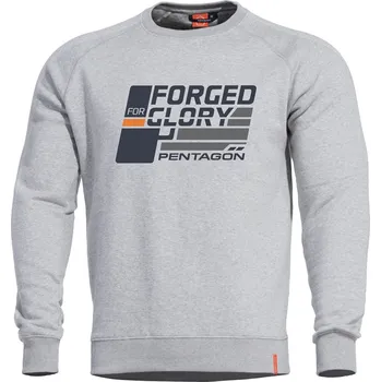 Pánská mikina Pentagon Hawk Forged For Glory šedá