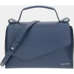 Klopnová kabelka Tři generace modrá/stříbro