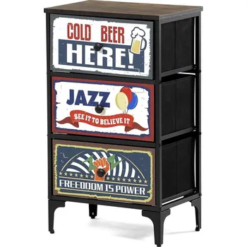 Komoda Šuplíková komoda Auk-w2001 Bk