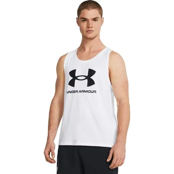 Pánské tílko Pánské tílko Under Armour Sportstyle Logo Tank velikost XS white