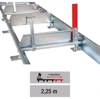 Pásová pila Prodlužovací sekce PILOUS CTR 550 (řezná délka 2,25 m, 1x upínač, 1x opěrka)